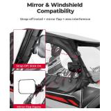 Retails for $230! KEMIMOTO UTV Soft Upper Doors Compatible with Polaris General 1000 / XP 1000 2016-2025 Soft Cab Enclosures Window YKK Zipper Water-resistant Side Windshield Accessories