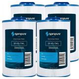 SpiroPure Replacement for Pleatco PMA40L-F2M Master Spa Twilight X268543 X268365 Unicel 6CH-402 Filbur FC-0317 Hot Tub Spa Pool Replacement Cartridge (Pack of 4)