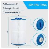 SpiroPure Replacement for Pleatco PMA40L-F2M Master Spa Twilight X268543 X268365 Unicel 6CH-402 Filbur FC-0317 Hot Tub Spa Pool Replacement Cartridge (Pack of 4)