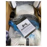 Retails for $150! Gaming Chair, 400 lbs Adult Chair, High Back Computer Chair with Footrest and Linked Armrests, Office Video Game Chair with Lumbar Support (White)