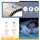 Boolegon Blackout Cellular Shades Cordless Pull Down Cellular Blinds Thermal Insulated Honeycomb Blinds for Windows, White