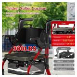 Retails for $180! BigAlex Rollator Walker with Seat,2 in 1 Rollator Walker Transport-Wheelchair,10" All-Terrain Wheel for Outdoor & Indoor Use,Wider Seat for Users,Wheelchair Combo-Lightweight,Red