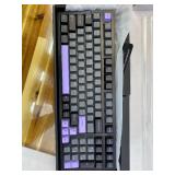 MCHOSE G98 PRO Wireless Mechanical Keyboard, Tri-Mode Connection Gaming Keyboard, Hot Swappable Custom Gasket Structure, Pre-lubed Linear Switches, Double Shot PBT Keycaps RGB LED Backlit Purple&Black