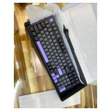 MCHOSE G98 PRO Wireless Mechanical Keyboard, Tri-Mode Connection Gaming Keyboard, Hot Swappable Custom Gasket Structure, Pre-lubed Linear Switches, Double Shot PBT Keycaps RGB LED Backlit Purple&Black