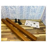 5FT Wooden Stair Railing Indoor, Wall Railings for Stairs, Hand Rails for Indoor Stairs, Non-Slip Stair Handrail for Home Garden Corridor Lofts Kindergarten Guardrail(2 Sections, 2 x 2.5FT)