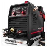 Retails for $300! YESWELDER 185A MIG Welder, Flux Core MIG/Gas MIG/Spool Gun MIG/Lift TIG/Stick 5 in 1 Multi-process Aluminum Welding Machine, LED Digital Display Synergic Control 110V/220V Dual Volta
