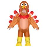 anroog Inflatable Costume for Adult Turkey Costume Halloween Turkey Thanksgiving Parade Blow up Costumes Suit Men Women Cosplay Party