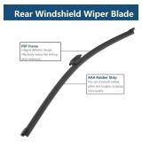 Rear Windshield Wipers Blade Arm Set for Volvo XC90 2019-2023 Back Glass Wiper Arm Blade Replacements All Seasons Fit