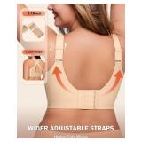 Bras for Women Supportive Wireless Push Up Bra Full Coverage No Underwear Seamless Plus Size for Older Women