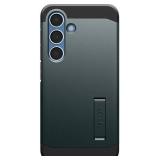 Spigen Tough Armor (Ai) MagFit Designed for Galaxy S25 Plus Case Kickstand Fast Wireless Charging (2025) - Abyss Green