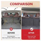 Xipoo Backrest Mat Compatible with 2010-2024 Toyota 4Runner Back Seat Protector 7 Seaters TPE Material Cargo Mat Replacement for 2010-2024 Toyota 4Runner Accessories (2nd Backrest Mat)