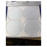 Retails for $110! The Lazy Susan Revolution - Full Set - White - The First Patented Lazy Susan Turntable Expandable for Rectangular & Oblong Tables - Kitchen & Dining Tables - Great Gift! Parties & Ga