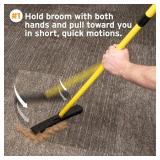 FURemover Original Pet Hair Rubber Broom with Squeegee, with 58 Telescopic Handle for Carpet, Tile and Hardwood and Handheld Lint Brush Combo