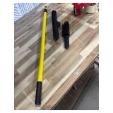 FURemover Original Pet Hair Rubber Broom with Squeegee, with 58 Telescopic Handle for Carpet, Tile and Hardwood and Handheld Lint Brush Combo