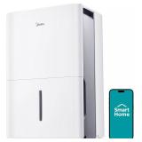 Retails for $183! Midea 3,000 Sq. Ft. Dehumidifier for Basement, With Reusable Air Filter 35 Pint - Ideal For Basements, Large & Medium Sized Rooms, And Bathrooms (White)