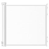Retractable Safety Baby Gate or Mesh Dog Gate,Durable Portable Mesh Retractable Gate,Easy to Use for Stairs, Doorways, Hallways, Indoor, Outdoor, 33.5 Tall, Extends to 55 Wide,White