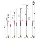 GARTOL Pruner for Garden, Cut Upto 1 Inch & Hold Telescopic Pole Pruner, Fruit Picker with Rotating Blade Head, Lightweight Aluminum Extendable Handle for Tree Branch Cutter, 3.67-5.45 FT, Silver