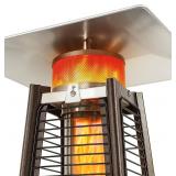 Aluminum Patio Heater Reflector Shield (Square), 4 Sided Outdoor Heater Replacement Parts w/3 Pre-Drilled Holes, Propane Glass Tube Patio Heater Parts for BFC GSH BFH HLDS001(18.5 x 18.5 )