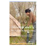 Retails for $228! 2025 Upgraded Waterproof Inflatable Camping Tent for 5-8 People, No Assembly Needed Luxury Glamping House, Oxford Fabric Inflatable Camping Tents with Hand Pump