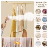 Retails for $110! Steamer for Clothes,1800W Standing Garment Steamer 30s Heat-up with Adjustable Stable Double Rod,2-in-1 Flat & Hanging Ironing,Clothes Steamer with 10 Fabric Steam Modes