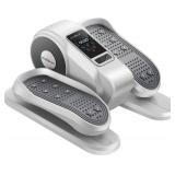 Under Desk Elliptical Machine, Electric Leg Exerciser as Seen on Tv for Seniors, Quiet Portable Seated Pedal Exerciser with Remote Control, 12 Speeds, Auto & HR Mode for Home Office