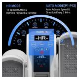 Under Desk Elliptical Machine, Electric Leg Exerciser as Seen on Tv for Seniors, Quiet Portable Seated Pedal Exerciser with Remote Control, 12 Speeds, Auto & HR Mode for Home Office