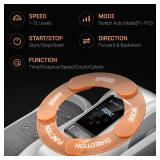 Under Desk Elliptical Machine, Electric Leg Exerciser as Seen on Tv for Seniors, Quiet Portable Seated Pedal Exerciser with Remote Control, 12 Speeds, Auto & HR Mode for Home Office