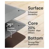 Ophanie Kitchen Mats for Floor, 3/4 Inch Thick Kitchen Rugs, 20x48 Anti Fatigue Standing Cushioned Mat, Waterproof,Comfort Ergonomic Mat for Office, Home, Sink, Grey Non-Slip Bottom