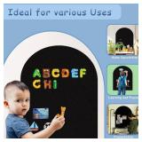 40" x 32" Magnetic Chalkboard Arch Contact Paper for Wall,Peel and Stick Self Adhesive Blackboard Wall Decal Roll for Home School, Black,80100BK,US