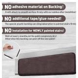 Retails for $140! PURE ERA Carpet Stair Treads Ultra Plush 9.5" X 30"Soft Bullnose Indoor Stair Protectors Pet-Friendly Non-Slip Skid Resistant Tape Free Washable Reusable(14 Pieces,Dark Brown)