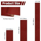 jxgzyy Red Commercial Outdoor Mat 30" x 31", Non Slip Front Door Mat Outside Entrance, Heavy Duty Waterproof Floor Mat for Porch, Home, Patio, Garage, Entryway