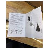 HAPPYGRILL 6FT Pencil Christmas Tree Slim Xmas Tree for Home Outdoor Decoration Unlit Artificial Christmas Tree with Foldable Metal Stand PVC Material