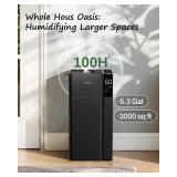 Retails for $190! Cool Mist and Warm Humidifier Large Room, 5.3Gal/20L Whole House Humidifiers for Home, Quickly & Evenly Humidify Larger Areas, Top Fill, Dual Mist Nozzles and Atomizers, Office Plant