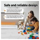 4FT Baseboard Heater Cover with Left and Right End Covers,Galvanized Steel Material That is Easy to Install,Used for Replacing The Old Bottom Plate Heating Cover