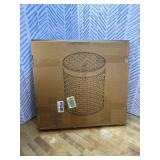 Large Laundry Hamper Laundry Basket Round 34.3 Gal (130 L) Handwoven Wicker Laundry Baskets Rattan Laundry Basket with Laundry Bag Handles 2 Mesh Bags for Living Room Bedroom White