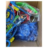 Retails for $170! Ninja Warrior Obstacle Course for Kids Backyard - 2 65ft Slackline Kit with 10 Most Complete Accessories for Boys & Girls, Swing, Rope Ladder, Gymnastic Ring, Climbing Net, Arm Train