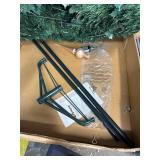 Retails for $150! WBHome 6.5 FT Gold & White Pop-Up Christmas Tree, Pre-Lit and Fully Decorated, Fire-Resistant Collapsible Outdoor Indoor Holiday Party Decor