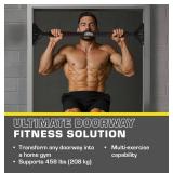 Door Pull Up Bar - Door Frame Pull Up Bar Doorway - Strength Training Pull-Up Bars - Adjustable Portable Exercise Bars for Home Workouts - Doorway Pullup Dead Hang