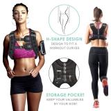 Prodigen Weighted Vest for Women and Men 8 12 16 20 25 30 Lbs with Reflective Stripe and Double Adjustable Buckle Straps Weight Vests for Strength Training, Jogging, Cardio, Weight Loss