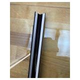 Aluminum Corner Guards, Peel and Stick L-Shaped Molding Trim for Wall Table Door Frame Protection and Decoration (Matte Black, 3Pcs x 2.9ft x 0.8in)