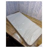 34" Folding Table, Portable Square Folding Card Table with Collapsible Legs & Carrying Handle, Plastic Tables for Camping,Picnic, Office, Party, White