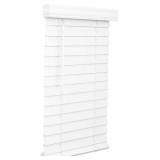 LOTUS & WINDOWARE 2.5-inch Cordless Faux Wood Blind, Plantation Style, 9.5" Wide, Smooth, Bright White for Living Room, Bedroom, Interior Door Windows