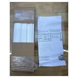 LOTUS & WINDOWARE 2.5-inch Cordless Faux Wood Blind, Plantation Style, 9.5" Wide, Smooth, Bright White for Living Room, Bedroom, Interior Door Windows