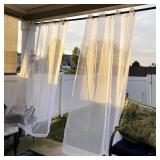 Tension Curtain Rod 43 to 162 Inches (3.6 to 13.5 ft), 1.26" Diameter Spring Adjustable Heavy Duty Long Large Curtains Pole for Windows Door Bathroom Patio Outdoor No Drilling, Black