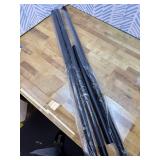 Tension Curtain Rod 43 to 162 Inches (3.6 to 13.5 ft), 1.26" Diameter Spring Adjustable Heavy Duty Long Large Curtains Pole for Windows Door Bathroom Patio Outdoor No Drilling, Black