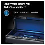 Retails for $124! SentrySafe Biometric Gun Safe for Handguns, Fingerprint Gun Safe with Interior Light, 2 Handgun Capacity, Firearm Storage with Bolt Down Kit, QAP2BLX