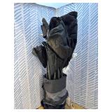 ALPHA CAMP Oversized Camping Folding Chair, Heavy Duty Support 450 LBS Steel Frame Collapsible Padded Arm Chair with Cup Holder Quad Lumbar Back, Portable for Outdoor