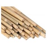 Plant Stakes Natural Garden Bamboo Sticks for Indoor and Outdoor, 20pcs for Tomatoes, Beans, Potted Plants - 18 inches
