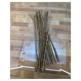 Plant Stakes Natural Garden Bamboo Sticks for Indoor and Outdoor, 20pcs for Tomatoes, Beans, Potted Plants - 18 inches