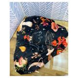 USB Powered Heated Throw Blanket for Women,50"X60" 9V 18W Portable Black White Grid Electric Heating Blanket with 3 Heat Setting,8-Zone Graphene Heating Blankets for Couch Car Office Outdoor